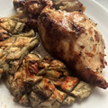 El cooksnap de @tesa.cuina cuando hizo Pollo asado con manzana, verduras y batata.