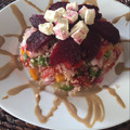 El cooksnap de Laura Cotter cuando hizo Ensalada de quinoa con queso feta y mayonesa de soja.