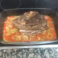 El cooksnap de Arcadio Delgado cuando hizo Aguja de ternera al horno con patatas panaderas.