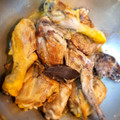 El cooksnap de Alma Almagro cuando hizo Conejo al ajillo en airfryer.