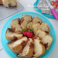 Cooksnap dari 🍒 Aiu Pu3 🍒 untuk resep Marmer Cake Putih Telur lembut, wangi ala NCC