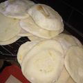 El cooksnap de Dhan cuando hizo Pan pita o figazza árabe.