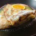 Mónika Gyurászné Cooksnap-ja, amikor elkészítette a(z) Crépes suzette (francia narancslikőrös palacsinta) receptet.