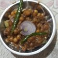 Jhanvi sinha का कुकस्नैप जब उन्होंने छोले चाट (chole chaat recipe in Hindi) बनाया था।
