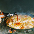 El cooksnap de Gualicho cuando hizo Pollo al disco (a la cerveza).