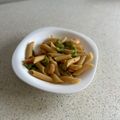El cooksnap de Ainoa Doñas cuando hizo Pasta corta con gambas y brócoli.