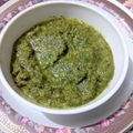 Avni Arora का कुकस्नैप जब उन्होंने हरी मिर्ची का तीखा ठेचा (Hari mirchi ka theekha thecha recipe in hindi) बनाया था।
