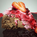 El cooksnap de Salma cuando hizo Cheesecake triple chocolate saludable con cobertura de frutos rojos.