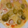 Bernáth Ágnes Cooksnap-ja, amikor elkészítette a(z) Virslis kelbimbóleves receptet.