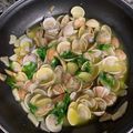 El cooksnap de Julia cuando hizo Almejas al ajillo.