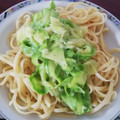 El cooksnap de aromadulce cuando hizo Tallarines con calabacín.