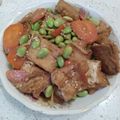 簡敏慧 的 醬燒油豆腐佐毛豆 cooksnap