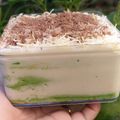 Cooksnap dari Acid_poenya untuk resep Pandan Steamed Roll Cake, 1 telur irit bahan