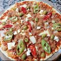 El cooksnap de isabel maloum cuando hizo Pizza de Pan de molde integral.