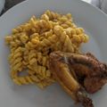 El cooksnap de Karen Postigo cuando hizo Tallarines en salsa huancaína.