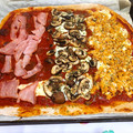 El cooksnap de Carlos Palacios cuando hizo Pizza integral con pollo y más cosas.