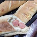 El cooksnap de Erica cuando hizo Pan relleno de salame y queso.