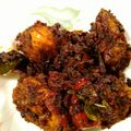 Helen Thomas's cooksnap of when they made Chicken Roast/Kozhi Mulaku Perattu.