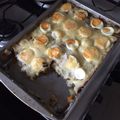 El cooksnap de Leon Schwerter Målfrid cuando hizo Pastel de papa con zapallo y jurel.