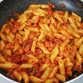 El cooksnap de Javier👨‍🍳🍷 cuando hizo Macarrones con soja texturizada.