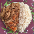 El cooksnap de Juan Antonio Martín cuando hizo Pechuga de pollo con papaya al wok.