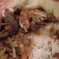 El cooksnap de Andrea Gomez cuando hizo Lomo saltado comida peruana.