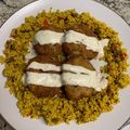 El cooksnap de Lfmv cuando hizo Faláfel con salsa de yogur.