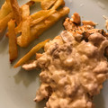 El cooksnap de María Soledad cuando hizo Salmón al horno con sala de champignones🐟.