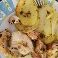 El cooksnap de Pilar cuando hizo Pollo al horno con pimiento, brócoli y patatas de guarnición.