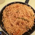 El cooksnap de Mari Trini Hernandez Peñalva cuando hizo Espaguetis al estilo chino.
