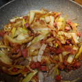 El cooksnap de Maurice Colmener cuando hizo Puerros a la plancha con jamón.
