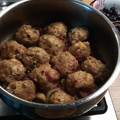El cooksnap de Juan Ign cuando hizo Albóndigas de pollo rellenas.