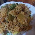 Fary Feroz's cooksnap of when they made Gajar Matar Shimla Pulao | vegetables Fried Rice | Chinese Pulao.