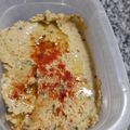 El cooksnap de saraduar cuando hizo Hummus con albahaca 🌱 y crudité de zanahoria.