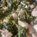 El cooksnap de rosy aguilar cuando hizo Carne de puerco en salsa verde con verdolagas.