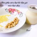 Cooksnap của ngoc nhu khi họ làm theo món Bữa phụ -Sữa hạt kê - Đậu gà
