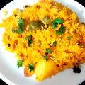 Areeba Muhammed's cooksnap of when they made Alu Tahari (Aloo rice).