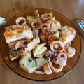 El cooksnap de Rubén cuando hizo Merluza con calamares y patatas.