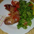 El cooksnap de tobianca cuando hizo Chorizos al vino blanco.