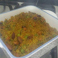 El cooksnap de Becky cuando hizo Arroz al curry con frutos secos.