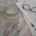 El cooksnap de Marisa Costilla cuando hizo Limonada con jengibre y menta.