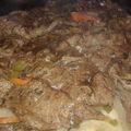 El cooksnap de Patricia Mamaní cuando hizo Carne con papas al vino tinto.