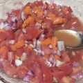 El cooksnap de Milagros cuando hizo Salsa pico de gallo.