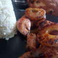 El cooksnap de DelicIANNcook cuando hizo Jamoncitos de pollo con piña y arroz integral con zanahoria.