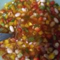 El cooksnap de Cecilia cuando hizo Porotos a la vinagreta.