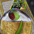 Rashi Mudgal का कुकस्नैप जब उन्होंने हरी मूंग दाल चीला (Hari moong daal cheela recipe in hindi) बनाया था।