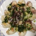El cooksnap de Marta cuando hizo Calamar al ajo y perejil.