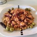 El cooksnap de ni.uman cuando hizo Pulpo con gambas al ajillo.