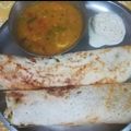 Santosh senni का कुकस्नैप जब उन्होंने मसाला दोसा (Masala dosa recipe in hindi) बनाया था।