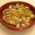 El cooksnap de Mari Carmen cuando hizo Almejas en salsa verde.